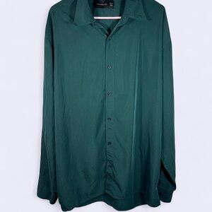 Abercrombie & Fitch Dark Green Casual Button Down Shirt